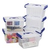 Farmoon Farmoon Small Clear Storage Box, Plastic Boxes with Lid