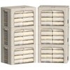 FHSQX 6 Pack Clothes Storage Bins with Metal Frame Foldable
