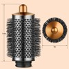Large Round Volumizing Brush for Airwrap Attachments,Bigger Oval Round Brush