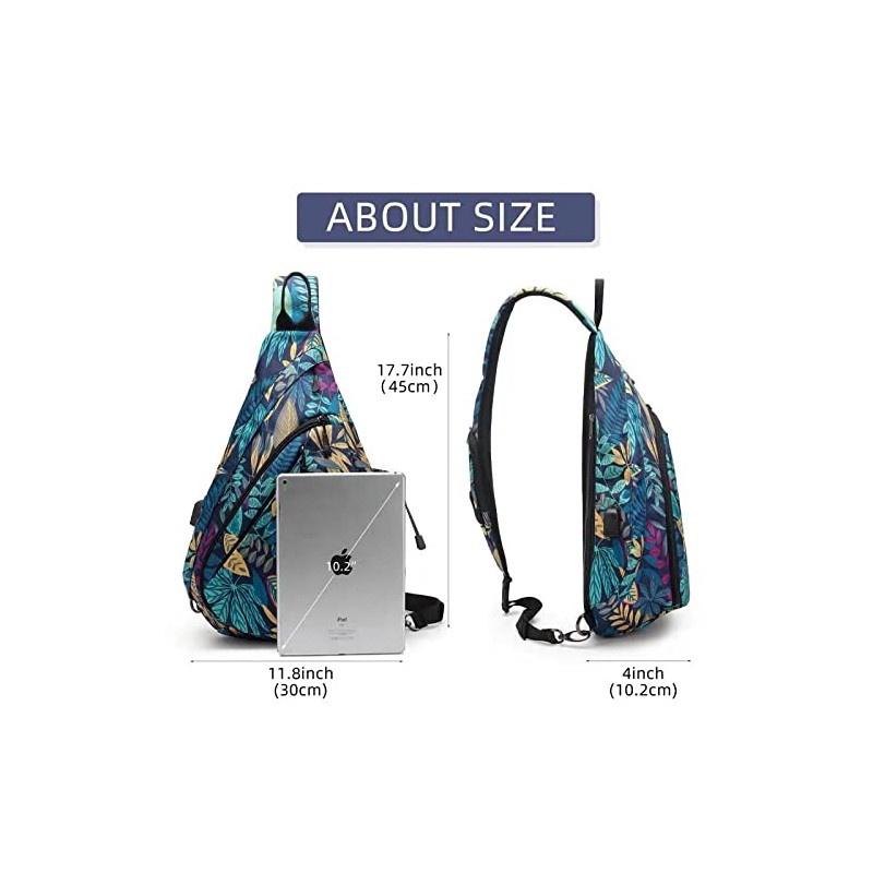 TurnWay Water-Proof Sling Backpack/Crossbody Bag/Shoulder Bag for Travel, Hiking, Cycling,