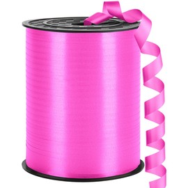 LACNNY Curling Ribbon - 250 Yards, 3/8" Width, Ideal for Crafts, Balloons, Gift Wrapping & Floristry (Rosered)