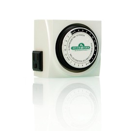 Autopilot Analog, UL-Listed Hydrofarm TM01015D Dual Outlet Grounded Timer, White