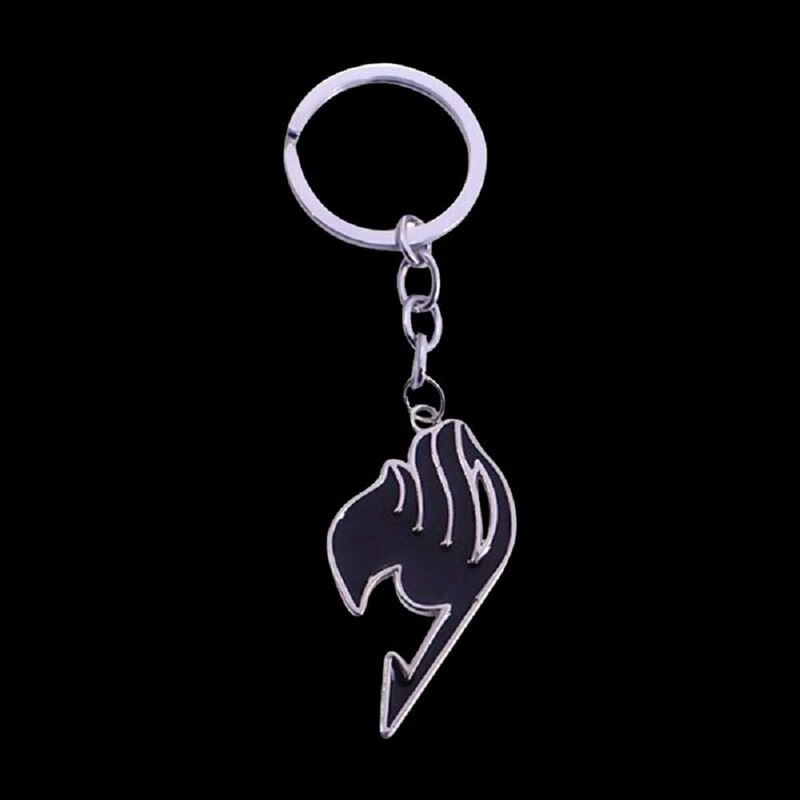 fairy taill keychain anime black keyring