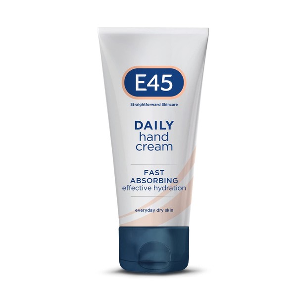 E45 Daily Hand Cream 50 ml – Hand Cream for Very Dry Hands - Moisturiser for Dry Skin and Sensitive Skin - Non-Greasy Hand Repair Cream for Soft and Supple Hands - Fast Absorption Formula
