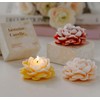 Jasmine Flower Shape Scented Candle,50G Multicolour Romantic Soy Wax Aesthetic
