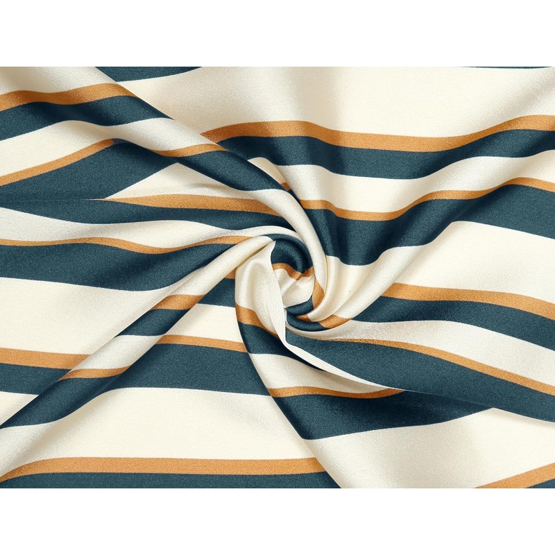 Allegra K Women's Striped Scarf, Neckerchief, Square Scarf, Hair Ornament,