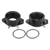 EVGATSAUTO 2 Piece Motorcycle Intake Manifold Carburettor Boot Joint for
