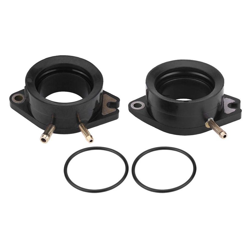 EVGATSAUTO 2 Piece Motorcycle Intake Manifold Carburettor Boot Joint for
