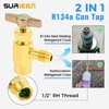 SURIEEN R1234yf Adapter Kit, Including R1234yf Self Sealing Can Tap,