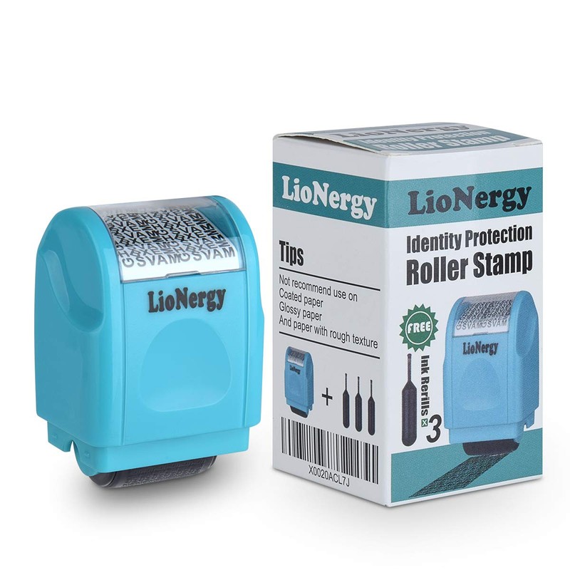 LioNergy Identity Protection Roller Stamp Wide Roller Identity Theft Prevention