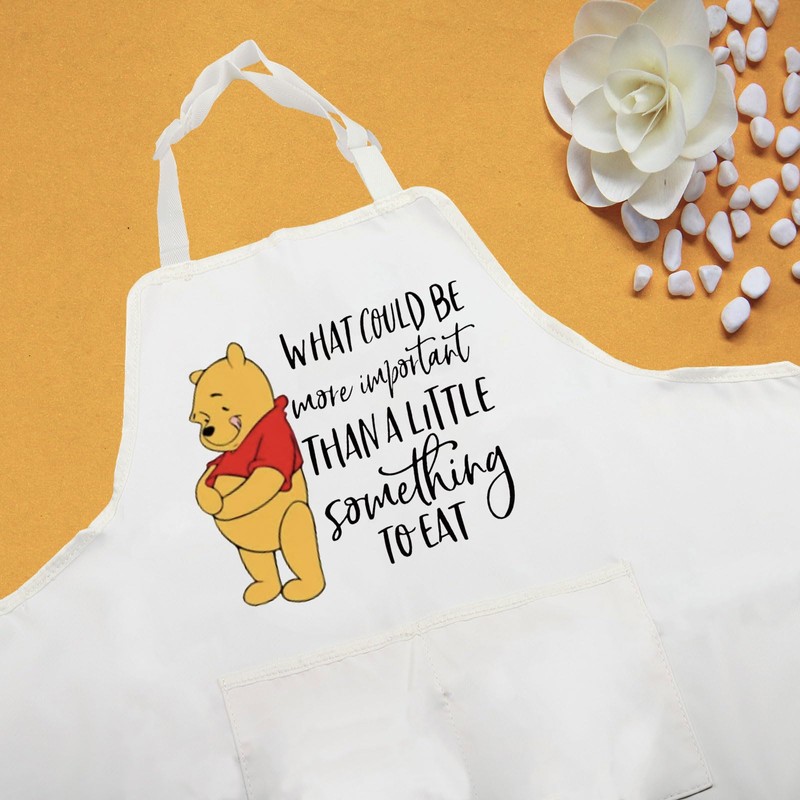 JTOUK Pooh Bear Kitchen Apron Cartoon Character Fans Gift Pooh