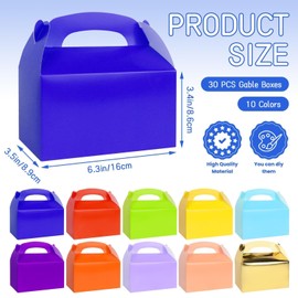 Rcybeo 30 PCS Gable Treat Boxes for Party