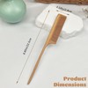 Rat Tail Wooden Comb for Daily Grooming and Styling, Unisex