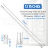 12 Inch Blind Wand Replacement with Hook and Grip, Clear
