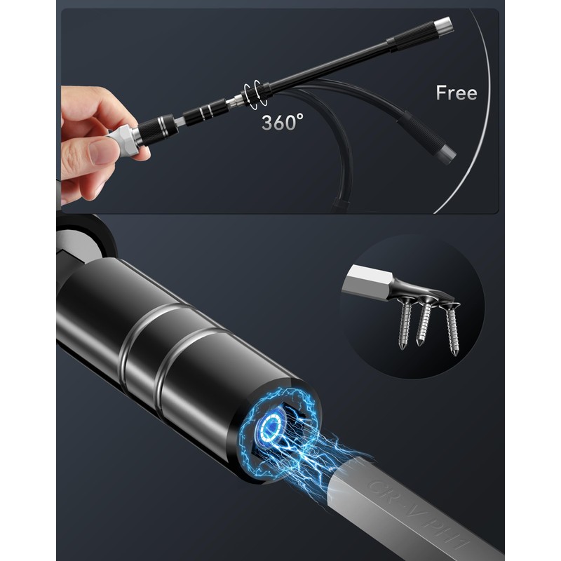 YESDEX Precision Screwdriver Set, 132in1 Magnetic Bits Screw Kit, Laptop