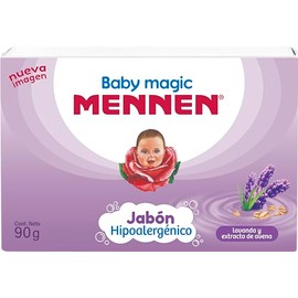 Mennen Jabón para Bebé Baby Magic Lavanda y Extracto de Avena en Barra 90 g                                                                           