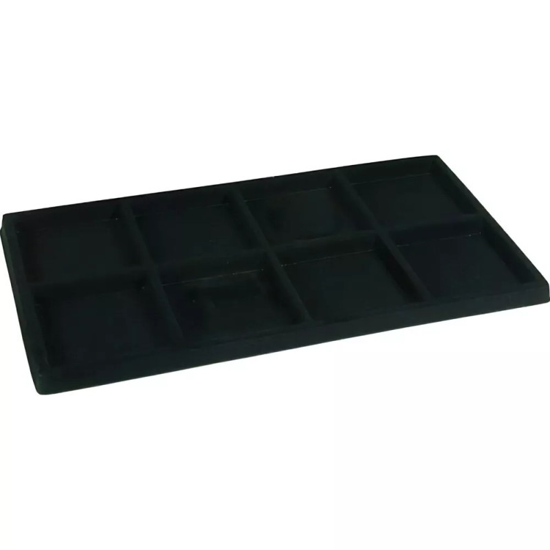 FindingKing 5 Black 8 Compartment Display Tray Inserts