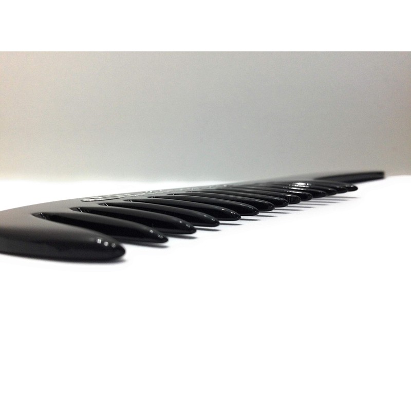 Strähnenboy Afro Styling Comb Handmade Handle Comb Black Wide +