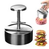 Kmandaovirex Hamburger Press Patty Maker,304 Stainless Steel Burger Press Patty