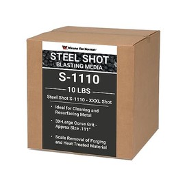 Steel Shot S-1110 - Blasting Media - XX-Large Shot Size - No. 6 Equivalent (10lbs)