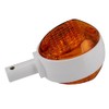 Set of indicators in white, indicator caps orange - for