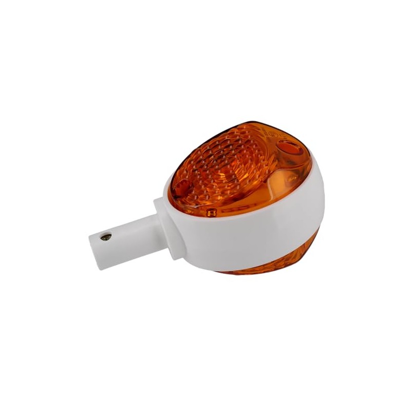 Set of indicators in white, indicator caps orange - for