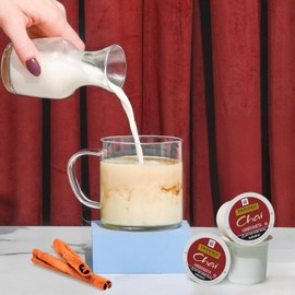 Twinings Chai Black Tea K-Cup Pods for Keurig Brewers, 72 Count – Bold & Spiced Blend with Cinnamon, Cardamom, Clove & Ginger – Caffeinated Single-Serve Pods, Enjoy Hot or Iced