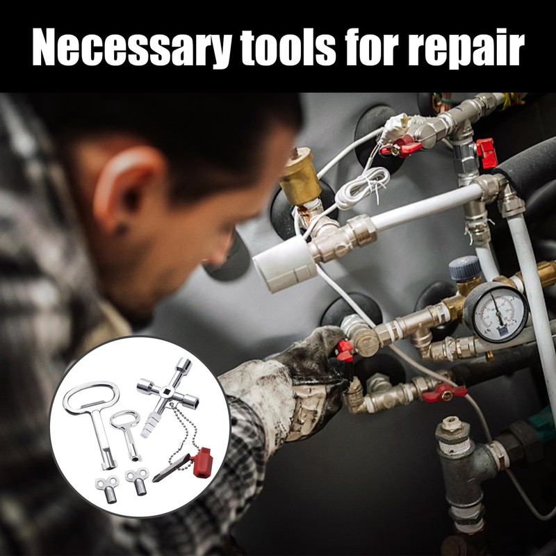 7 Piece Radiator Key, Meter Box Key, Radiator Valve Key,