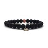 KARDINAL WEIST Rose Onyx Bracelet, Gemstone Beads, Power Stone Jewellery