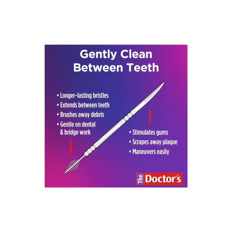 The Doctor's BrushPicks Interdental Toothpicks | 120-Picks per pack |