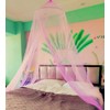 Eimilaly Two-tone Bed Canopy Mosquito Net Pink Purple with 250pcs