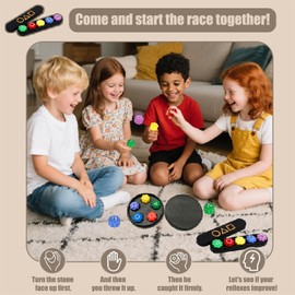 Aatpuss Gonggi Game Set, Korean Game - Stones Game, Traditional Korean Stone Catching Game with 10 Stones + Box, Gonggi Korean Playset for Party, Children, Adults, Pack of 2