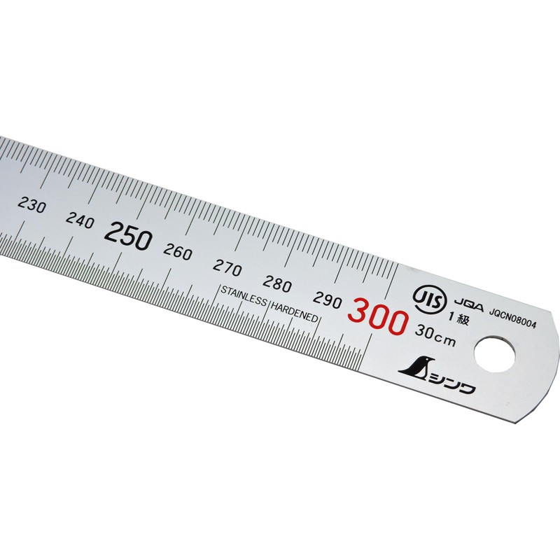 Shinwa 13013 Stainless Steel Ruler 30 cm with 0.5 mm