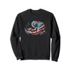 Cyber Security American Flag Proud Tech Patriot Design Sweatshirt