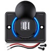 Nilight Quick USB Outlet Socket 12V 24V Dual USBs Connector