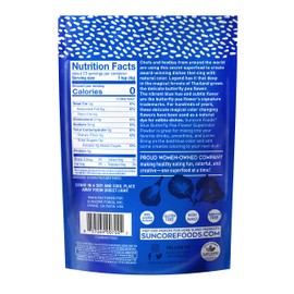 Suncore Foods – Premium Blue Butterfly Pea Supercolor Powder, 3.5oz each (1 Pack) – Natural Butterfly Pea Flower Food Coloring Powder, Plant Based, Vegan, Gluten Free, Non-GMO