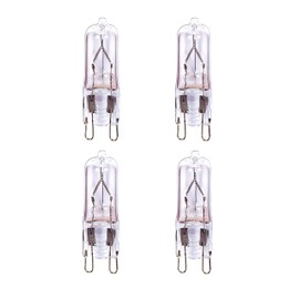 Satco S4621/04 G9 Double Loop Halogen Light Bulb, 35 Watts, Clear, 4-Pack