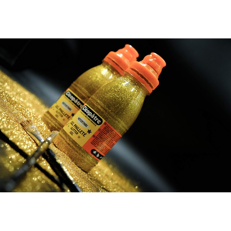 Glitter Gel 250ml Solvent Free Gold