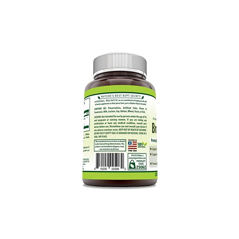 Herbal Secrets Bromelain Supplement 500 Mg Tablets Supplement | Non-GMO
