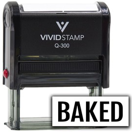 All Quality Baked Self-Inking Rubber Stamp (Black Ink) - Q-300