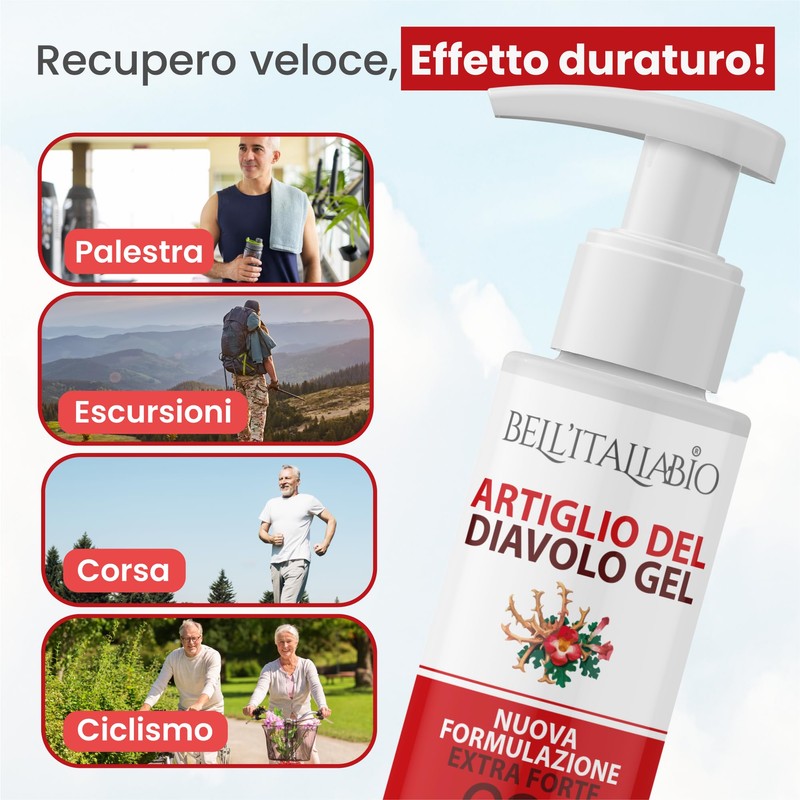 Artiglio del Diavolo Extra Forte Gel al 98%, Pomata Artiglio
