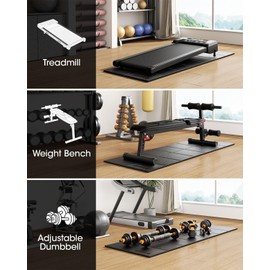 Stepwaver Walking Pad Mat for Carpet Floor, 68"x24", Exercise Equipment Mats for Home Gym Workout, 1/3" Thick, Noise Shock Absorption, Floor Protector for Indoor Activity