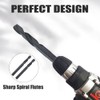 Telituny 1/2 Inch HSS Twist Drill, Drill Diameter Reduced Shank