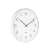 Karlsson KA5751WH Lofty Wall Clock Iron Matt White Diameter 40