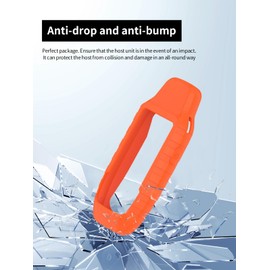 Case for Garmin GPSMAP 79s/79sc Marine GPS Handheld, WUNIAK Soft Silicone Protective Portable Scratch Shock Resistant Shell Case for Garmin GPSMAP 79s/79sc，Orange