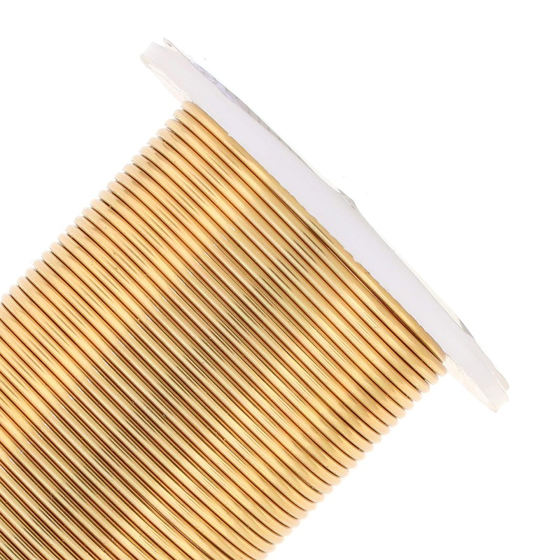The Beadsmith Wire Elements 18-Gauge Lacquered Tarnish-Resistant Copper Wire for