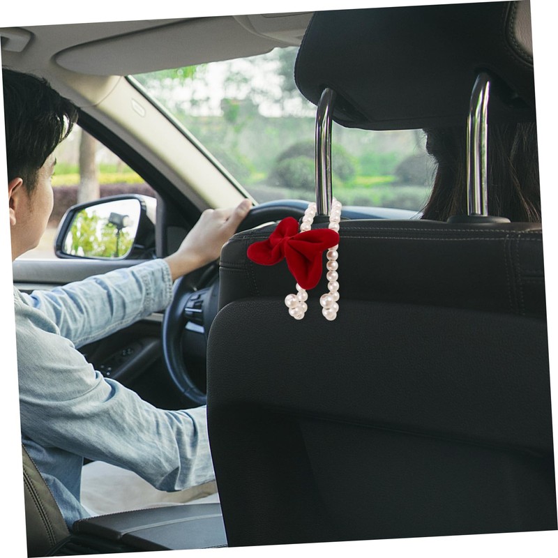 Gatuida Bow-Shaped Car Seat Back Hanger Seat Back Hooks Car