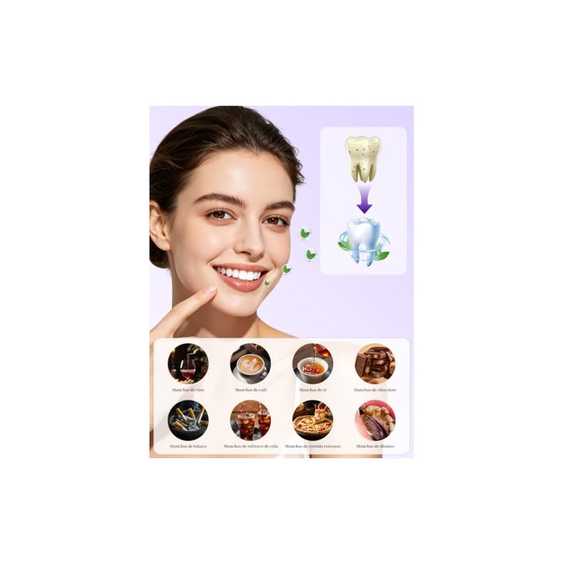 Luhi Tiras Blanqueadoras Dientes Pares Blanquear Eficaces Limpiar Eliminar Manchas