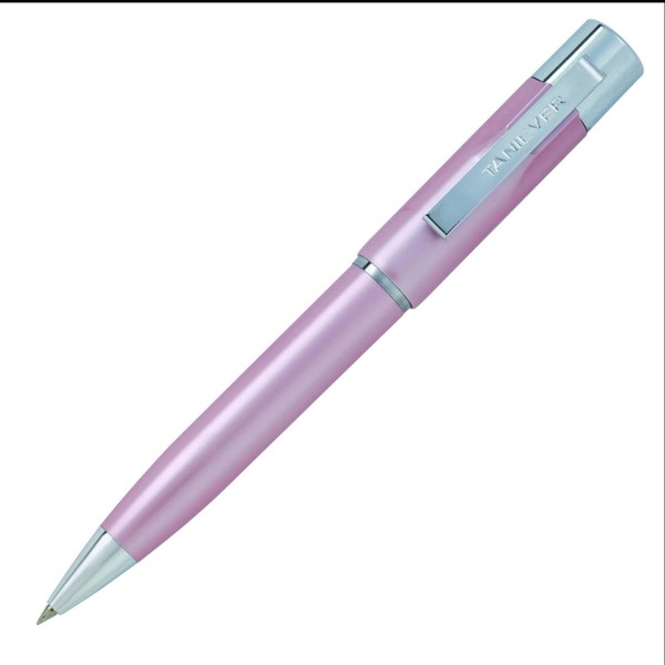 Taniever TSK-07002 Stamp G Ballpoint Pen with Stamp, Retractable Type, Web Order, Pink