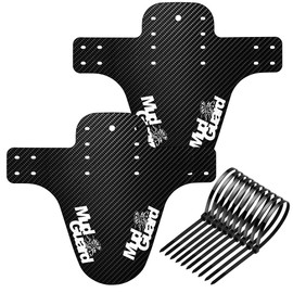 Ainiv 2PCS Mountain Bike Fenders, MTB Mudguards Front and Rear Compatible, Bike Mudguards Adjustable, Bicycle Mudguard Fits 26", 27.5", 29", Thicken Widen Frame Guards, Mudguards for Mountain Bike